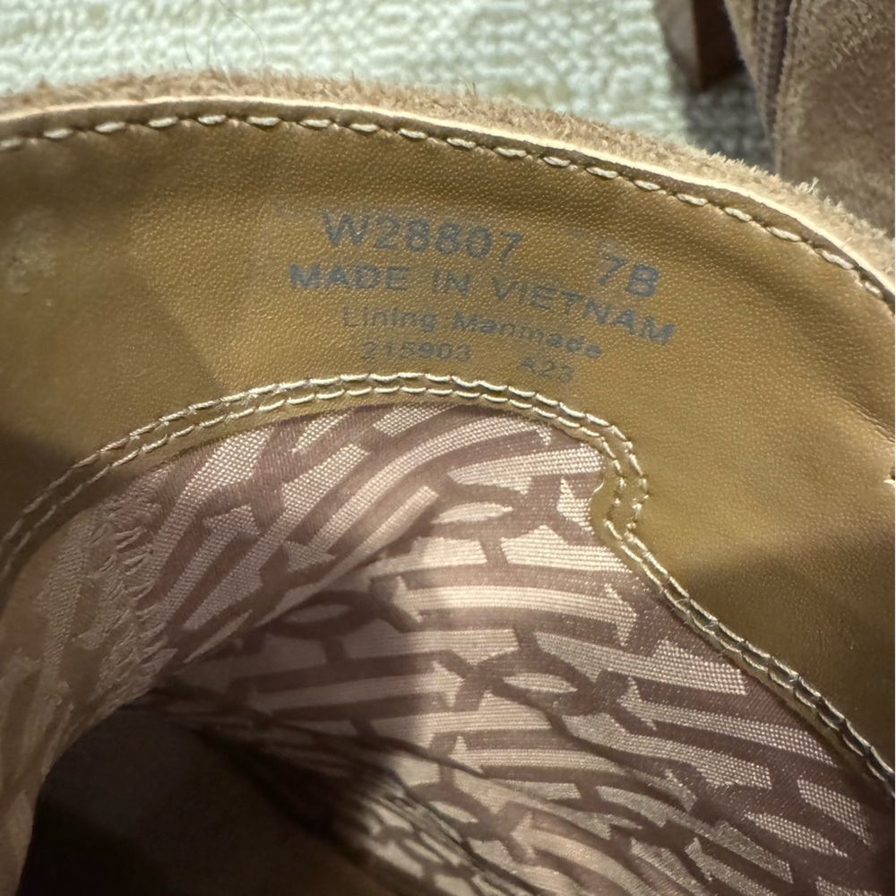 Cole Haan Foster Lug Sole Tan Suede Ankle Bootie | Size 7 - Picture 7 of 7